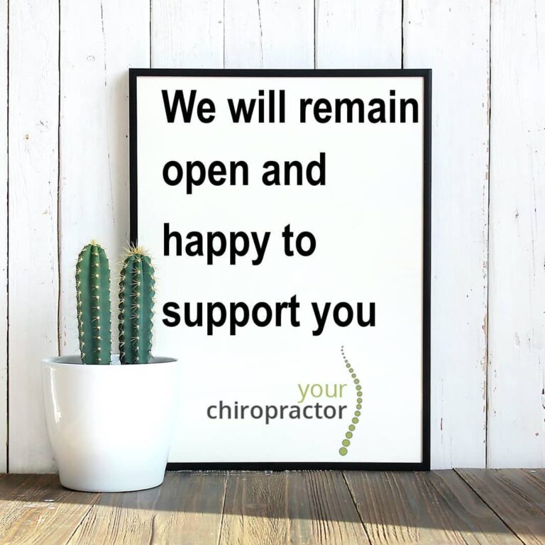 Our services to remain open during this lockdown Your Chiro
